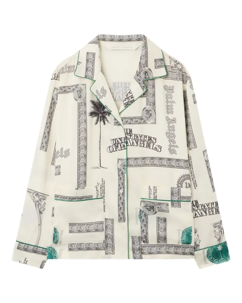 Palm Angels Hemd mit Dollar-Print - Nude Nude