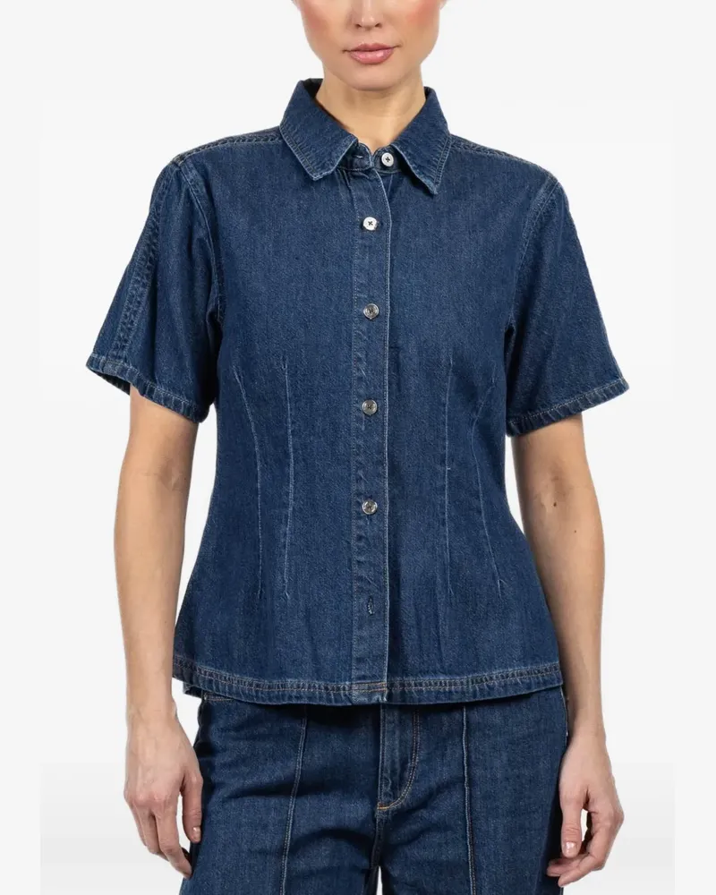 DL1961  Joice short-sleeve shirt - Blau Blau