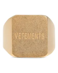 VETEMENTS Ring mit Logo-Gravur Gold