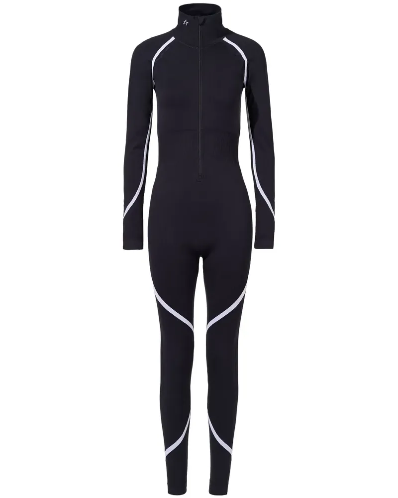 Perfect Moment Nahtloser Jumpsuit - Schwarz Schwarz