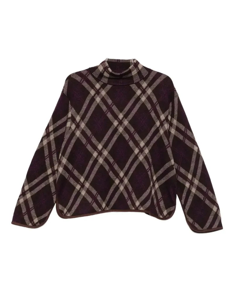 Eric Bompard Pullover mit Stehkragen - Violett Violett