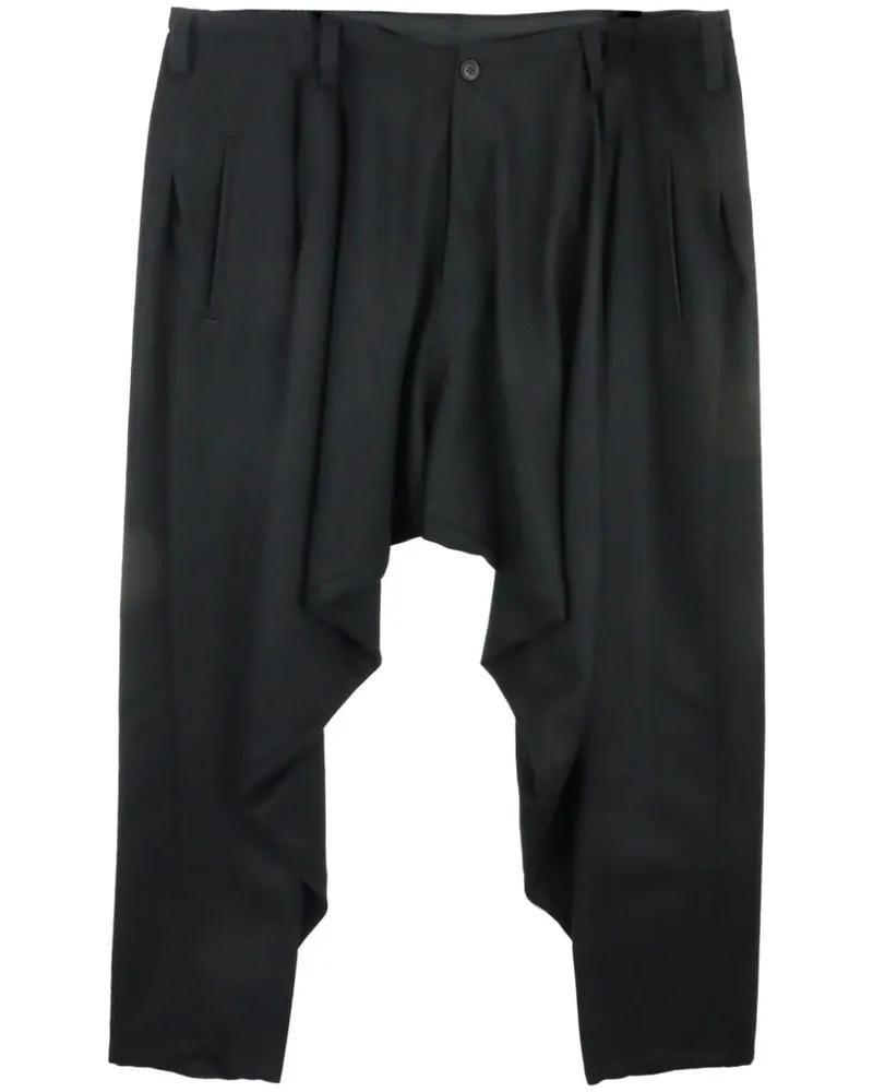 Yohji Yamamoto Hose im Baggy-Style - Schwarz Schwarz