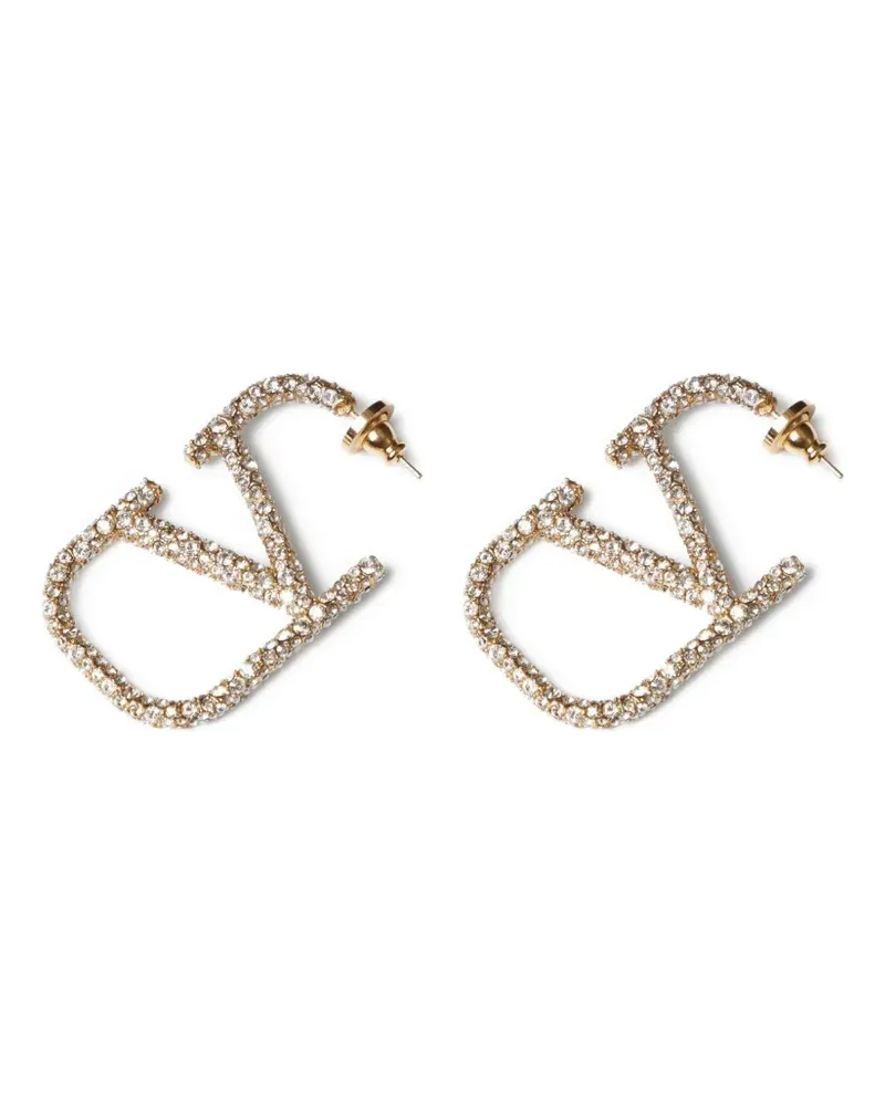 Valentino Garavani VLogo Signature Ohrringe mit Kristallen - Gold Gold