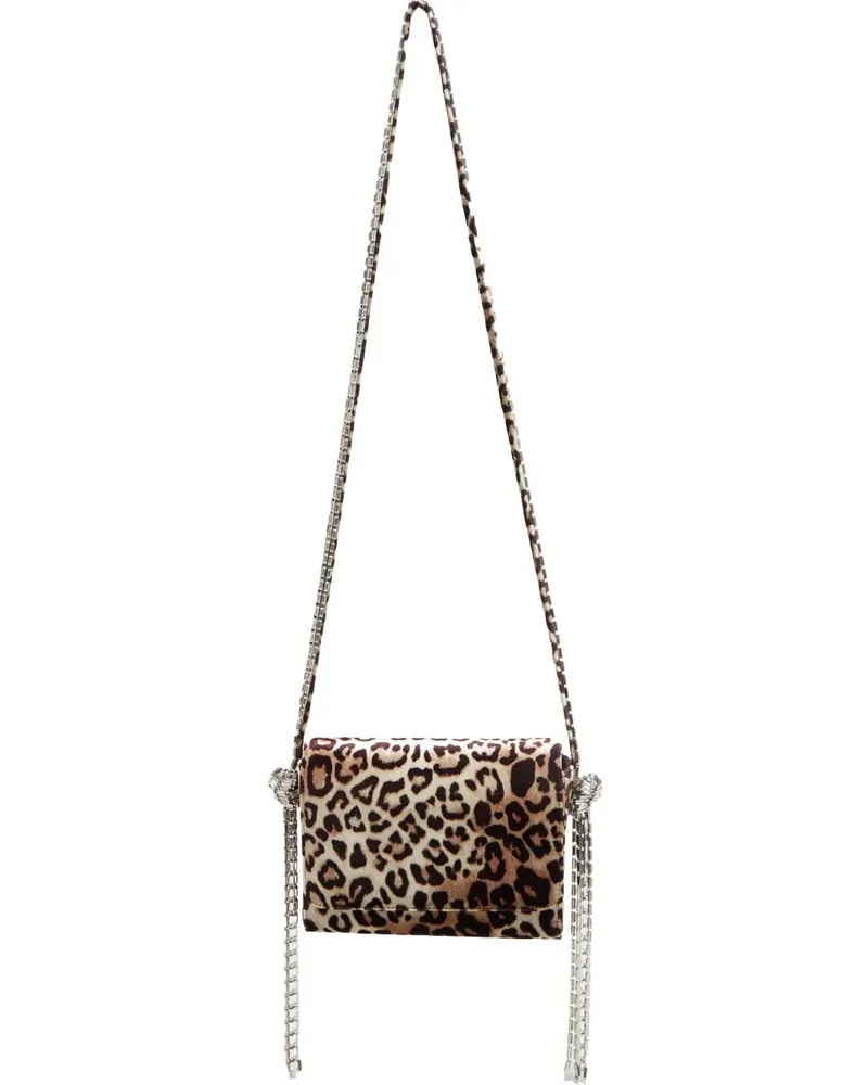 Alexandre Vauthier Geraldine leopard-print cross body bag - Nude Nude