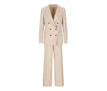 Doppelreihiger Anzug mit Nadelstreifen - Nude