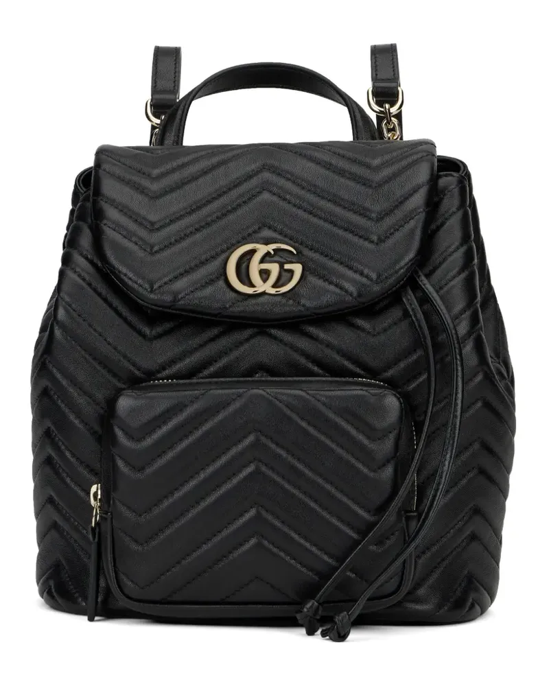 Gucci chevron quilted backpack - Schwarz Schwarz