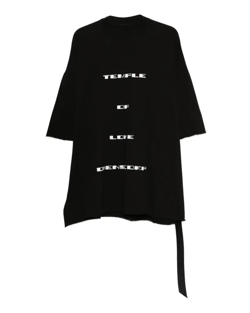 DRKSHDW by Rick Owens Tommy text-print T-shirt - Schwarz Schwarz