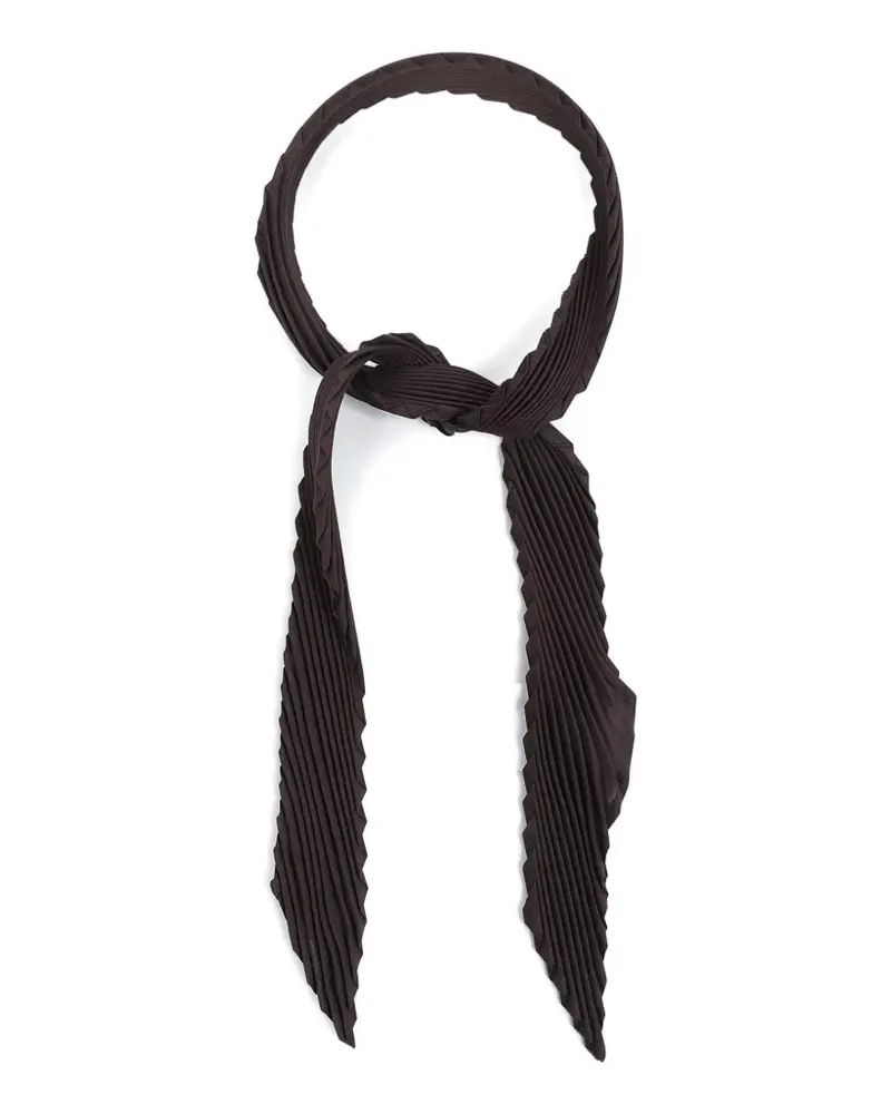 Issey Miyake pleated scarf - Braun Braun