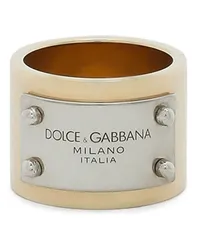 Dolce & Gabbana Ring mit Logo-Gravur Gold