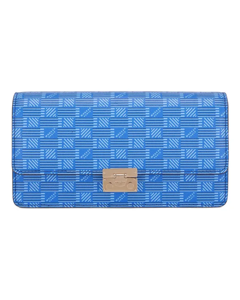 Moreau Paris Gigi Umhängetasche mit Monogrammmuster - Blau Blau