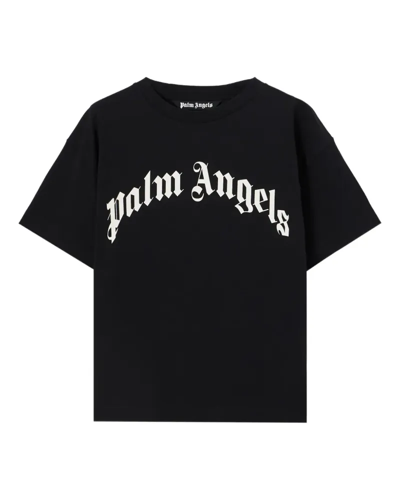 Palm Angels T-Shirt mit Logo - Schwarz Schwarz
