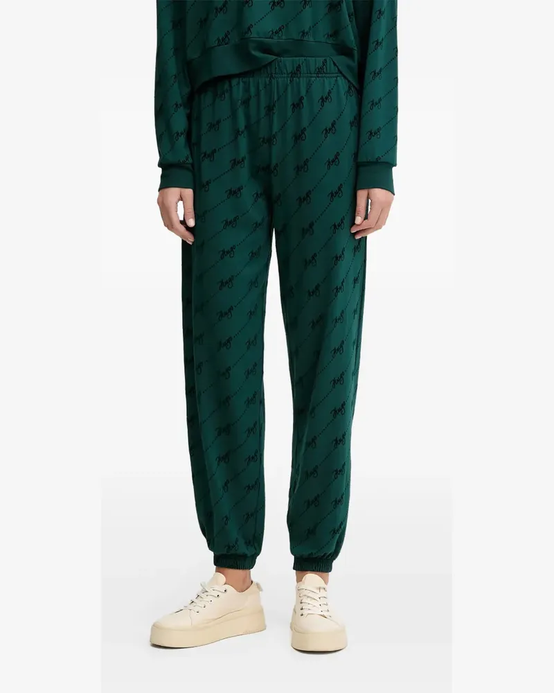 HUGO BOSS elasticated-waistband track pants - Grün Grün