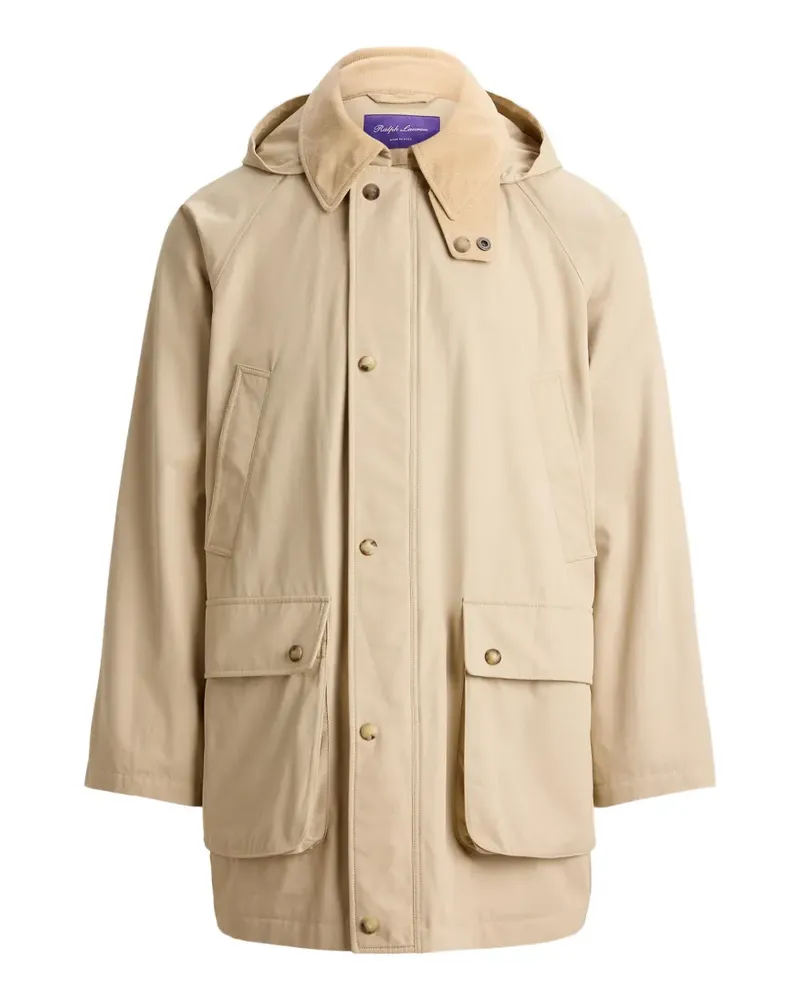 Ralph Lauren Kapuzenparka mit Cordkragen - Nude Nude