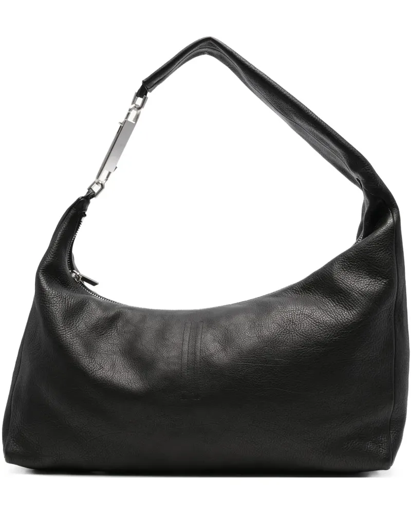 Rick Owens Gemini Schultertasche mit Reißverschluss - Schwarz Schwarz