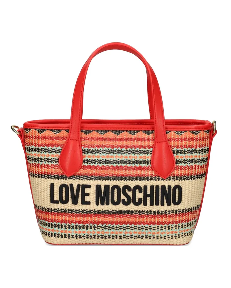 Moschino striped tote bag - Nude Nude