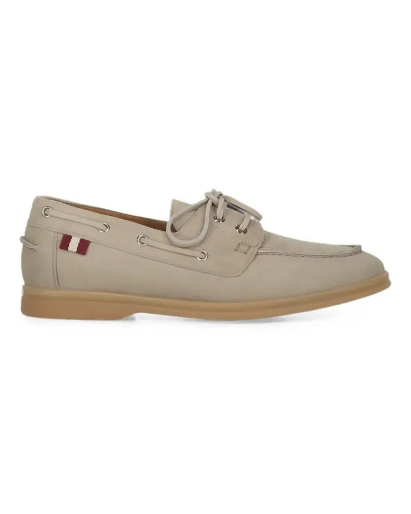 Bally lace-up leather loafers - Nude Nude