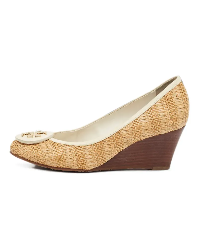 Tory Burch Gewebte Reva Wedge-Pumps - Nude Nude