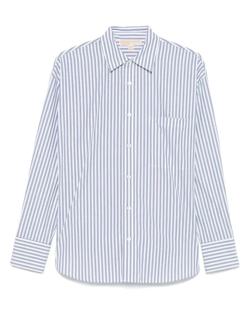 Michael Kors Gestreiftes Hemd - Blau Blau