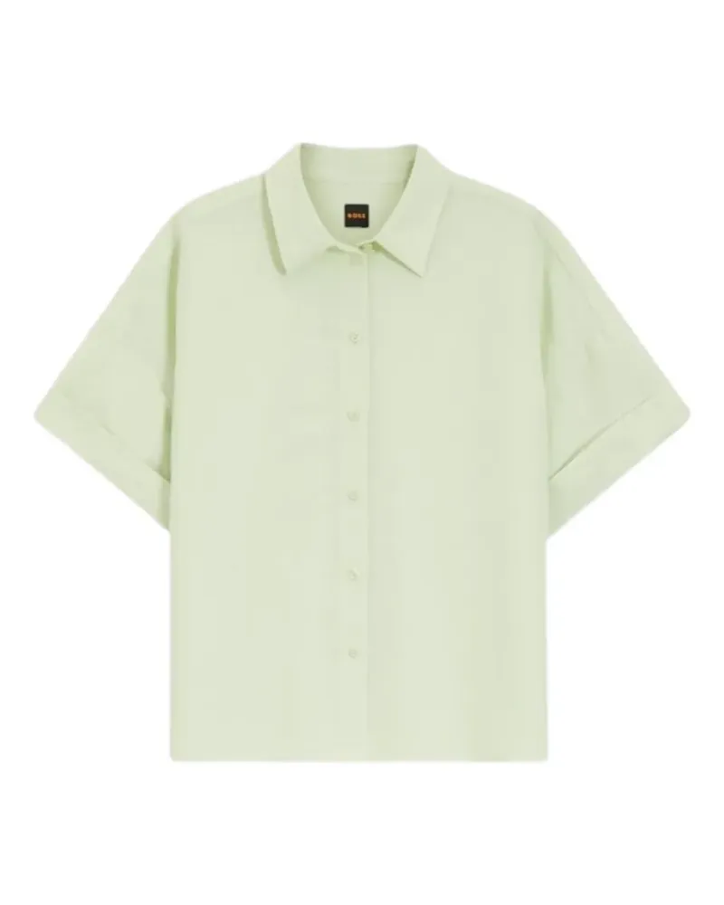 HUGO BOSS turn-up short-sleeve shirt - Grün Grün