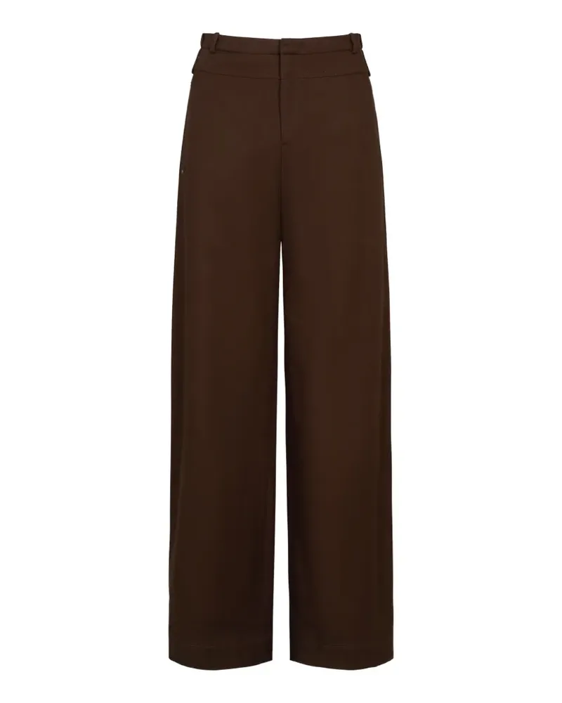 Vince Utility double-waist wide-leg trousers - Braun Braun