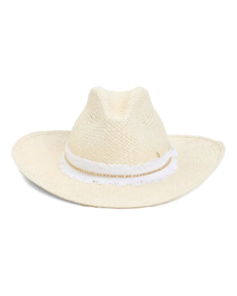 Maison Michel Austin Hut mit Strassverzierung - Nude Nude