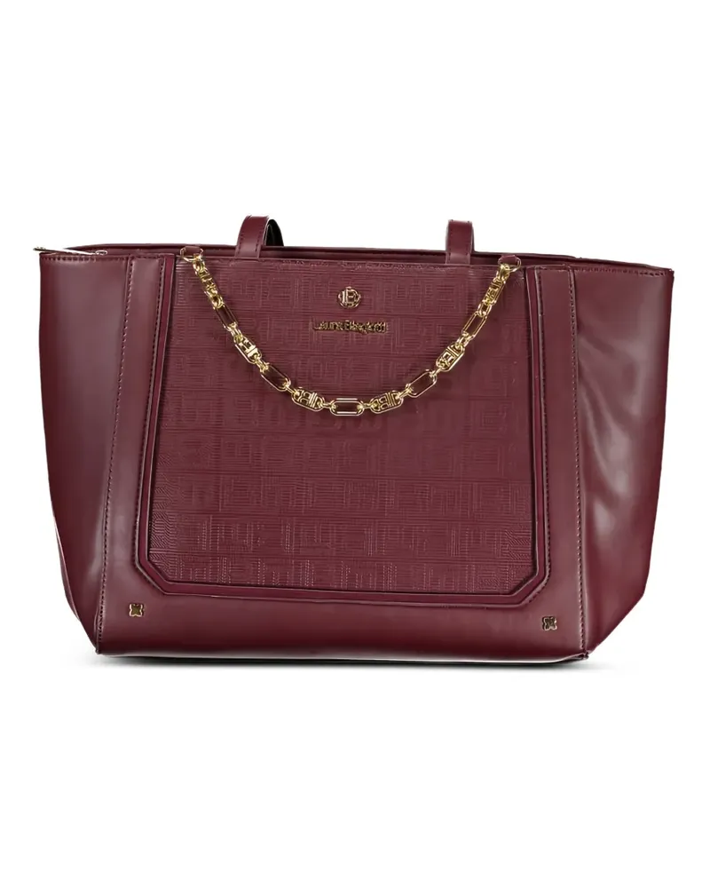 Laura Biagiotti Tote Bag mit Monogrammmuster - Rot Rot