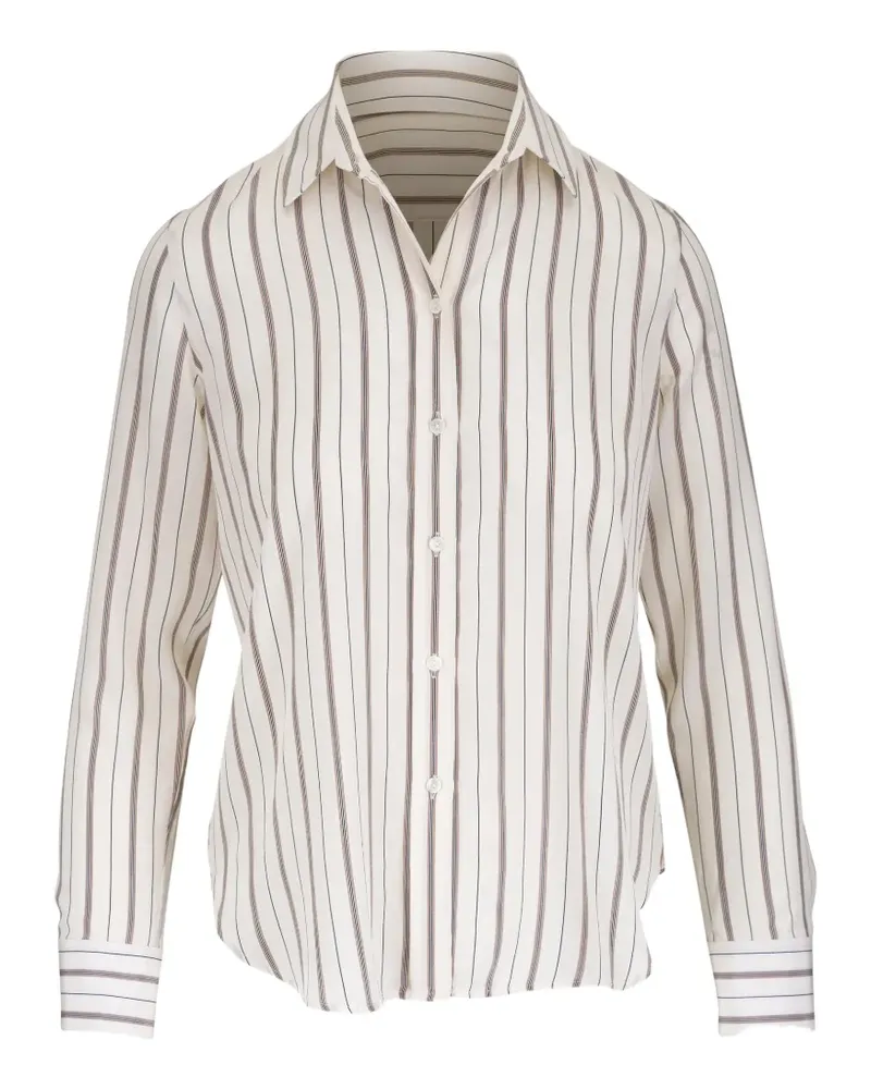 Nili Lotan Gestreiftes Gaia Hemd - Nude Nude