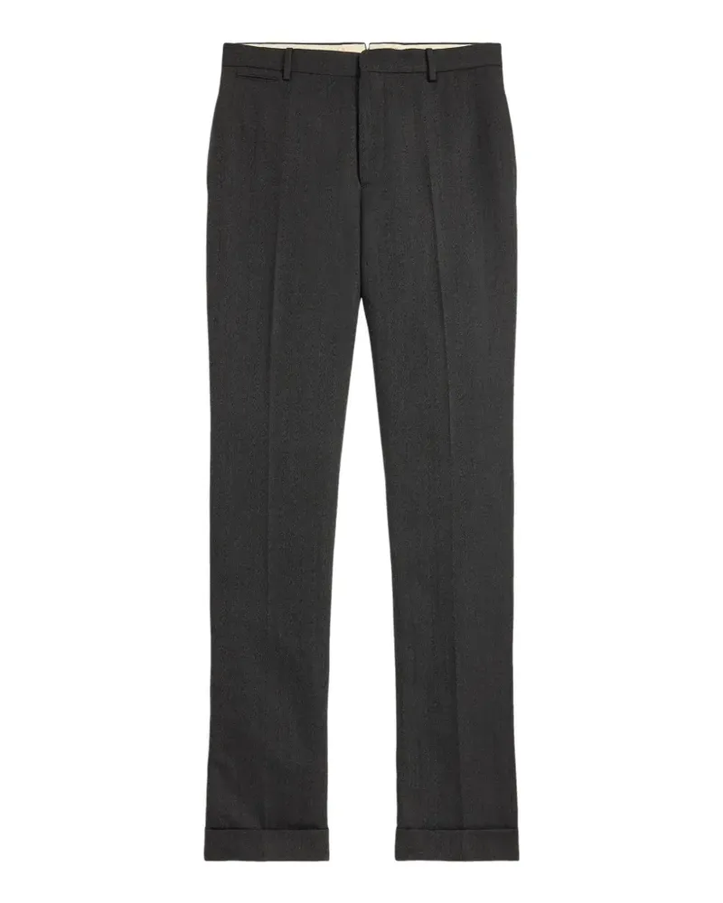 Ralph Lauren Hose mit Fischgrätenmuster - Grau Grau