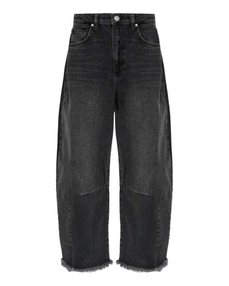 AllSaints Ausgefranste Payton Jeans - Schwarz Schwarz