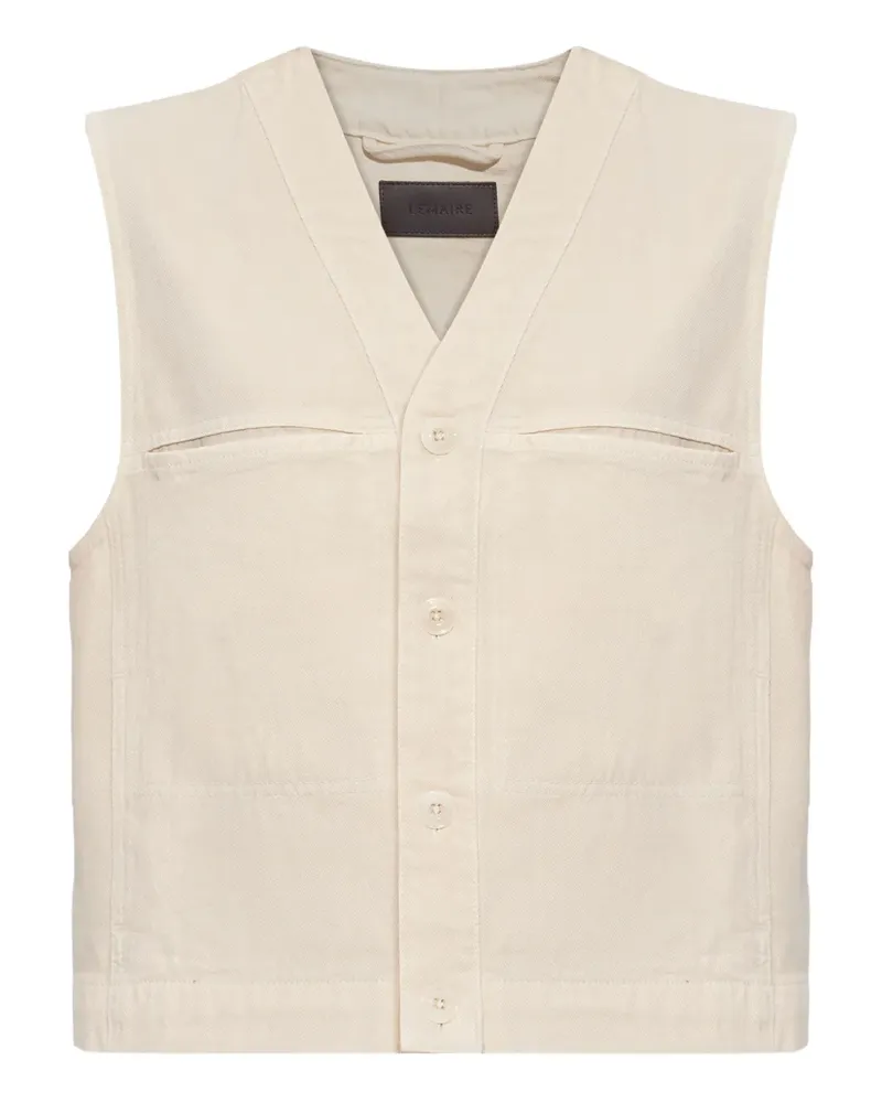 Christophe Lemaire Top mit Knopfverschluss - Nude Nude