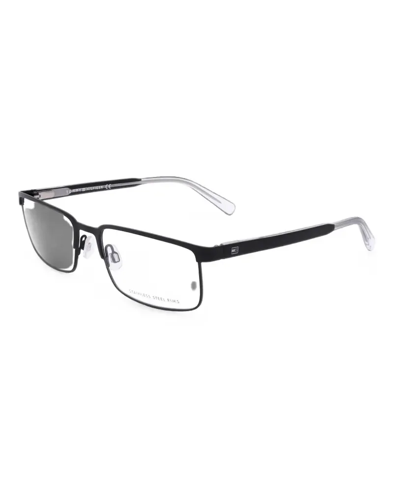 Tommy Hilfiger rectangle-frame glasses - Schwarz Schwarz