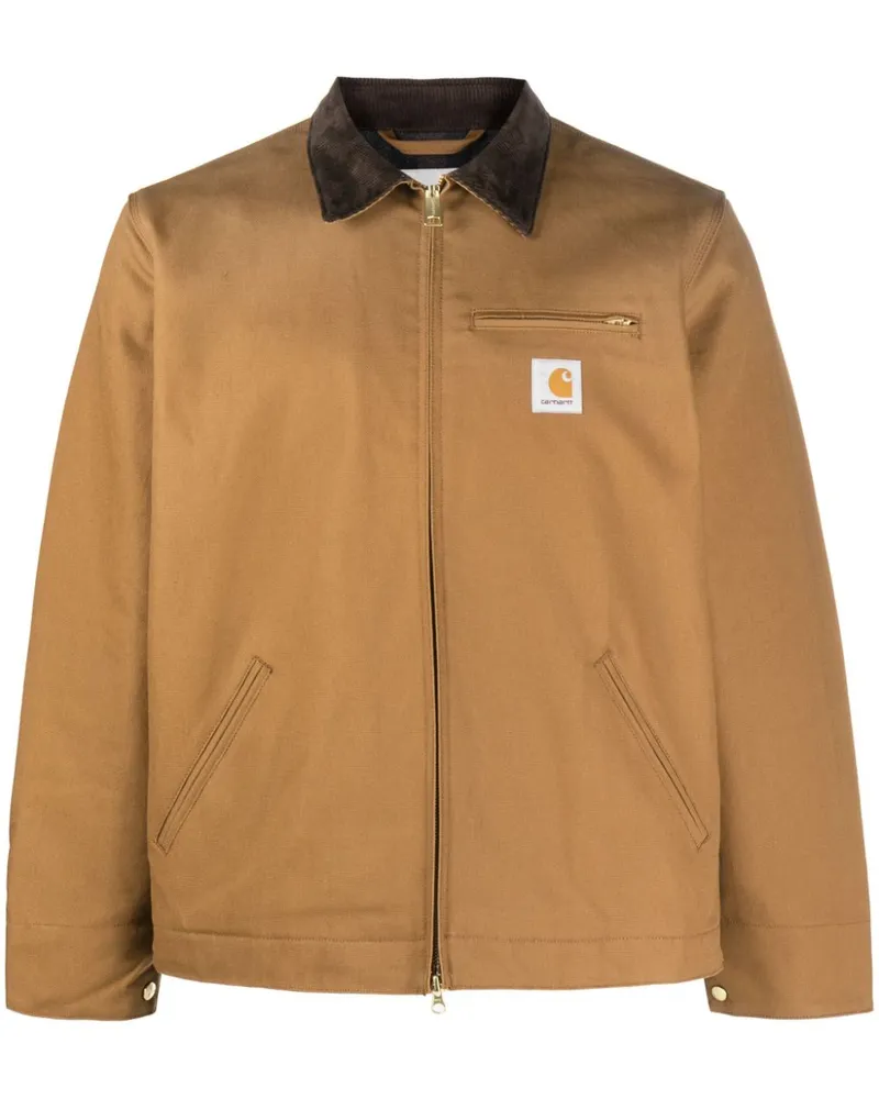 Carhartt WIP Detroit Jacke mit Kontrastkragen - Braun Braun