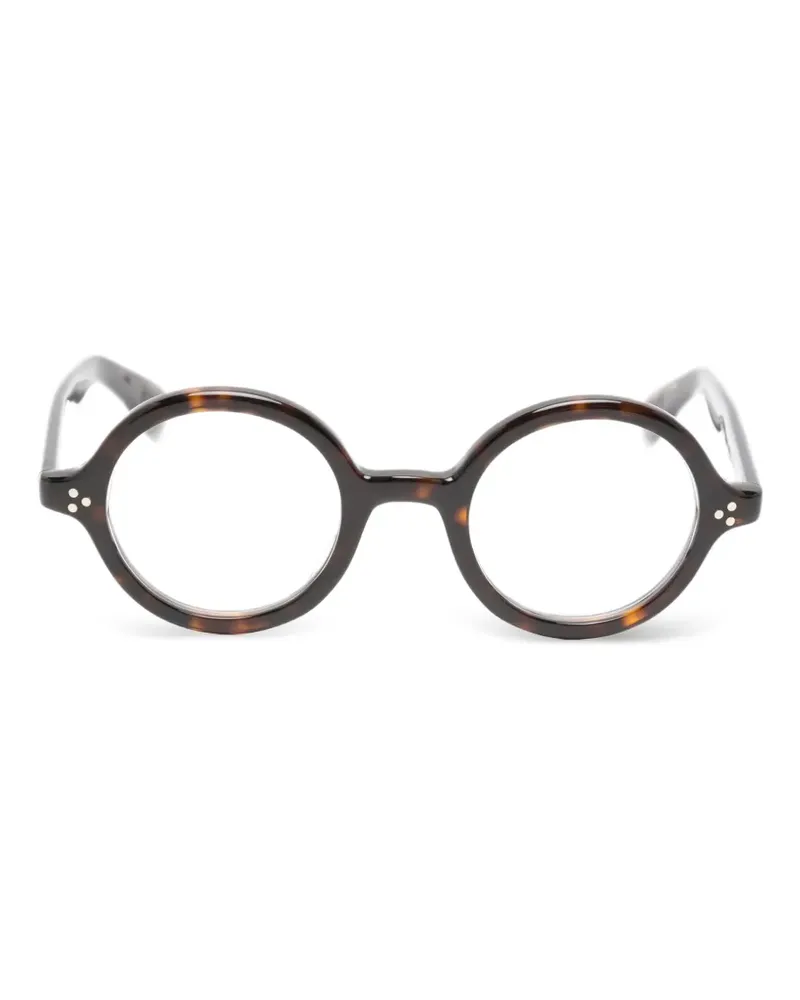EYEVAN 7285 Albion-E round-frame glasses - Braun Braun