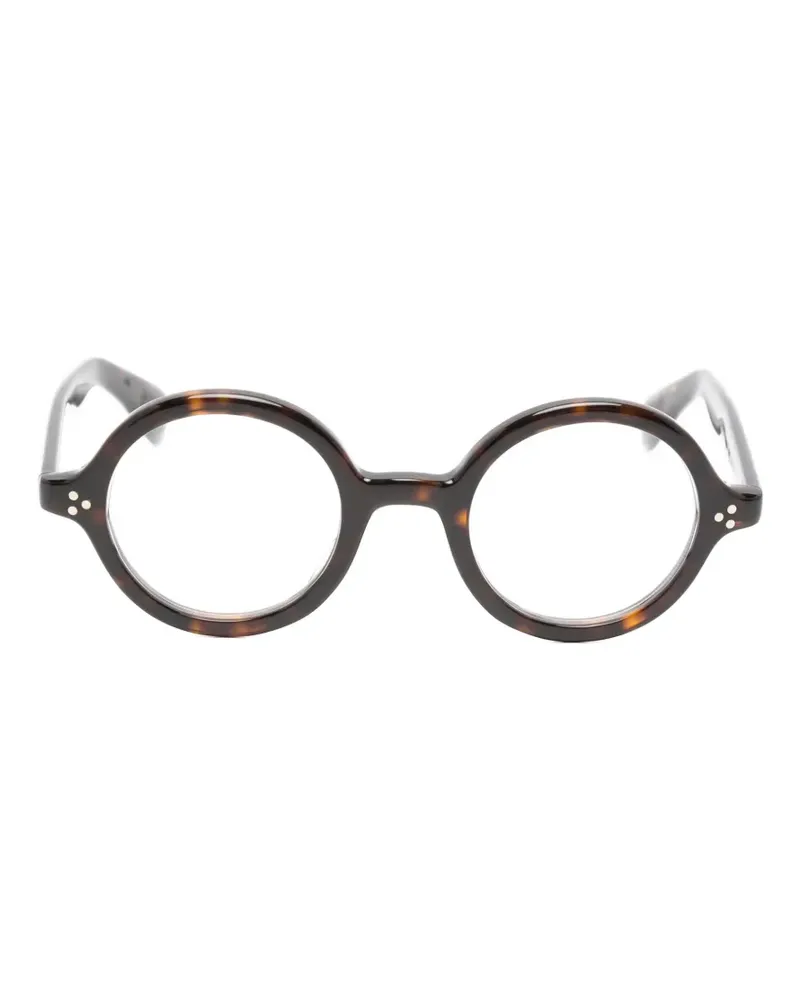 EYEVAN 7285 Albion-E round-frame glasses - Braun Braun