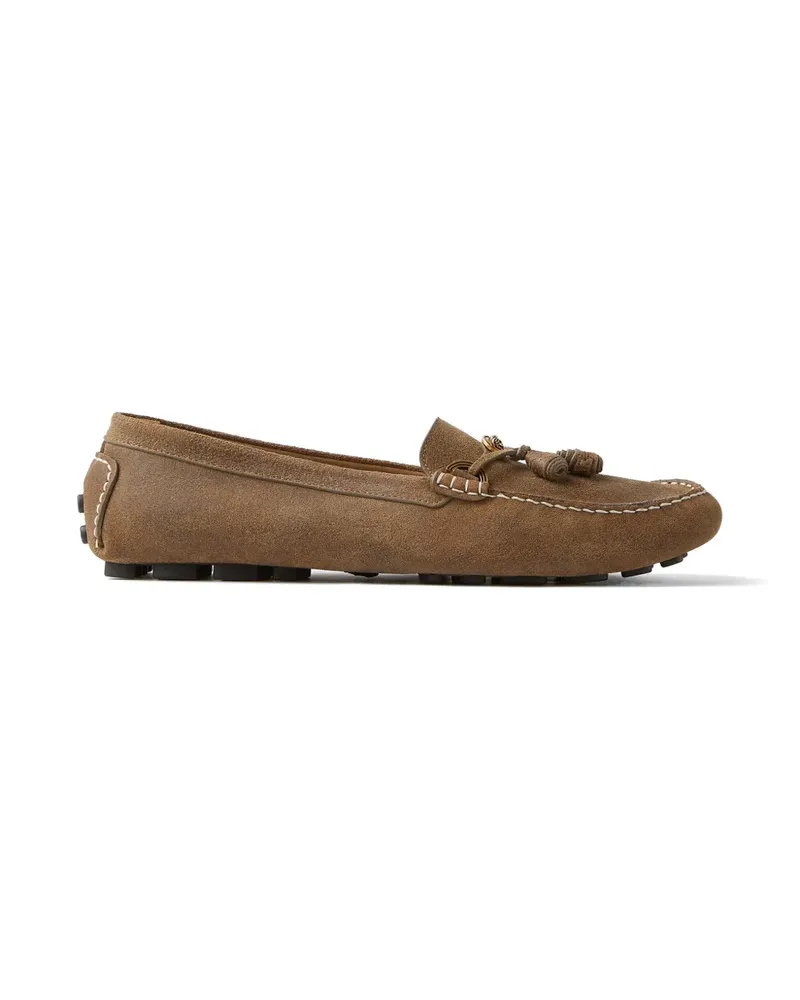 Versace Robin Loafer aus Wildleder - Braun Braun