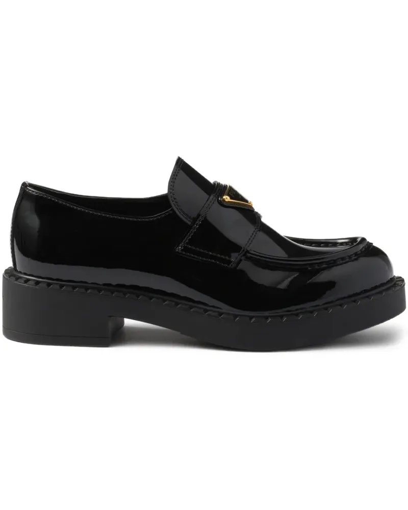 Prada Loafer aus Lackleder - Schwarz Schwarz