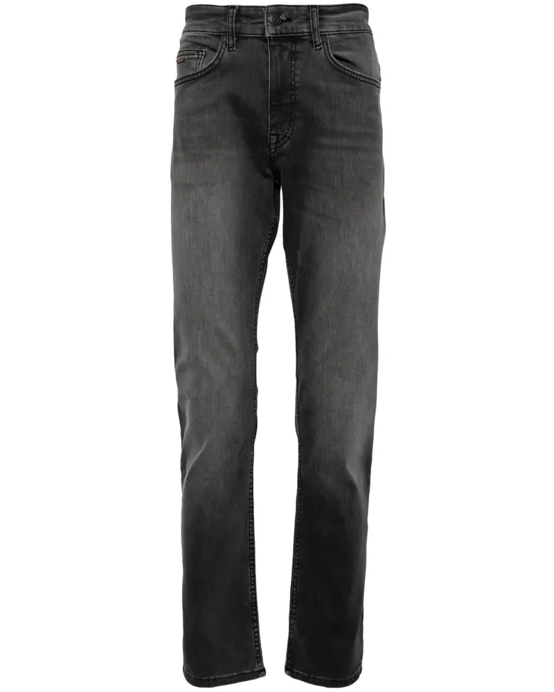HUGO BOSS Jeans mit geradem Bein Grau