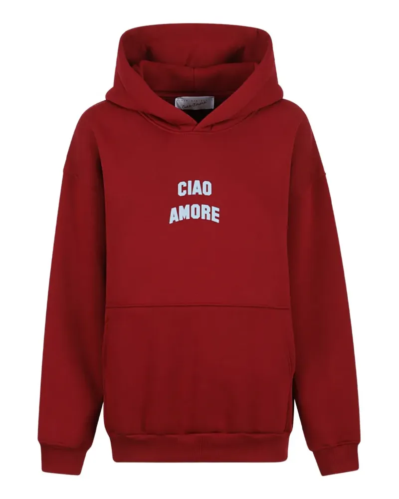 Giada Benincasa Ciao Amore Hoodie mit Logo - Rot Rot