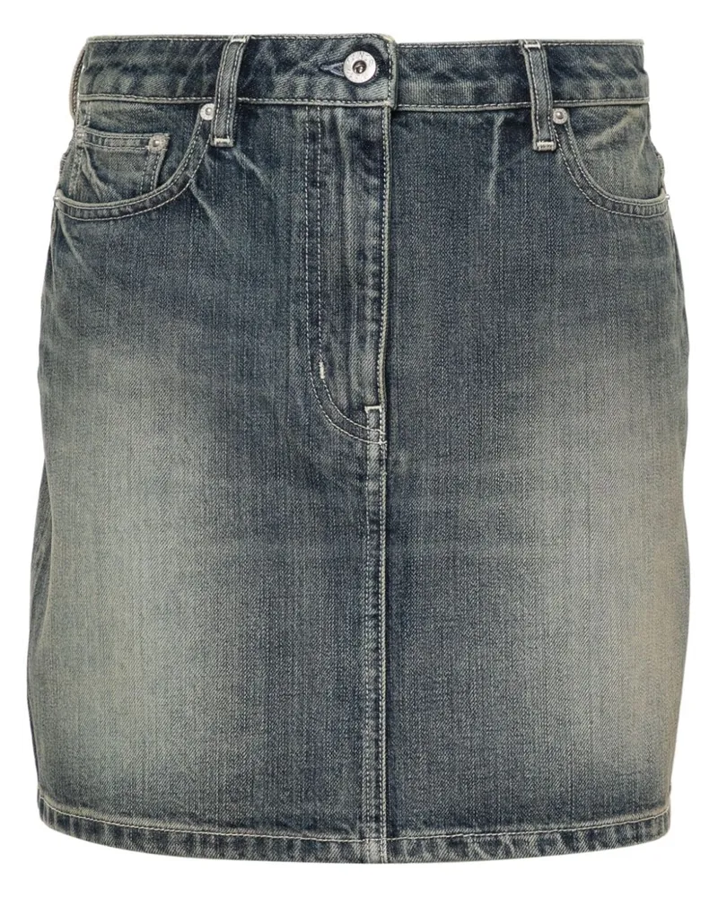 Kenzo Minirock mit Logo-Stickerei - Blau Blau