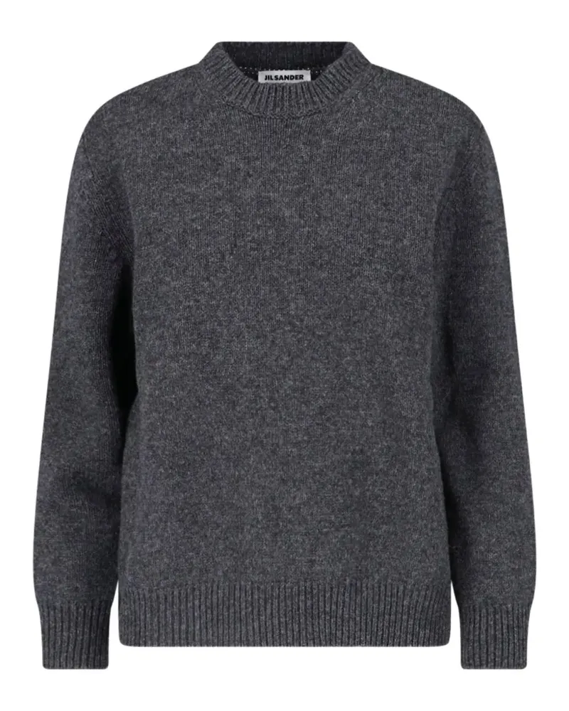Jil Sander Rückenfreier Pullover mit geripptem Besatz - Grau Grau