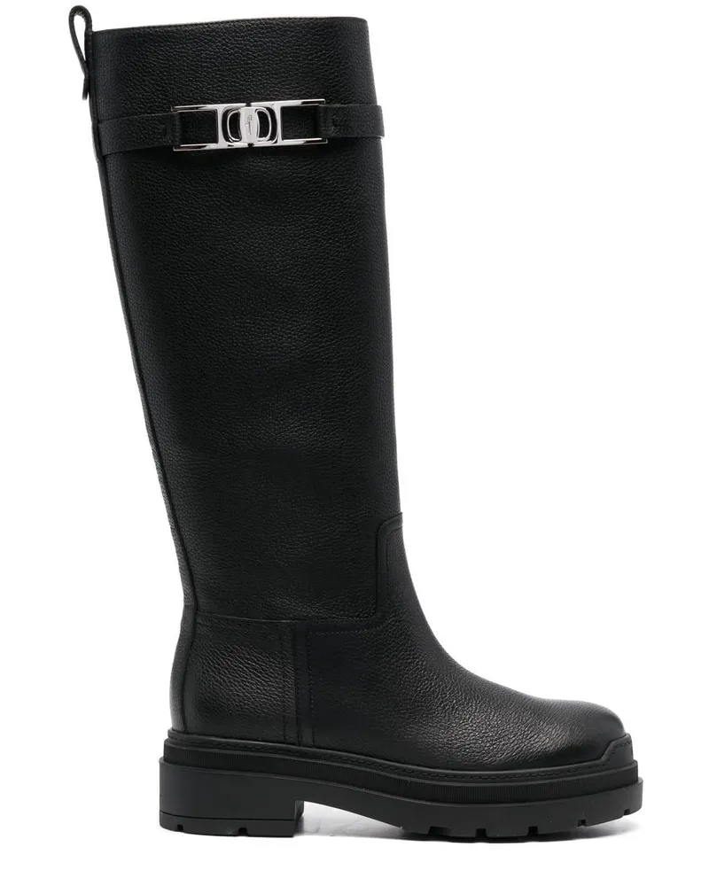 Ferragamo Stivale Ryder Stiefel - Schwarz Schwarz