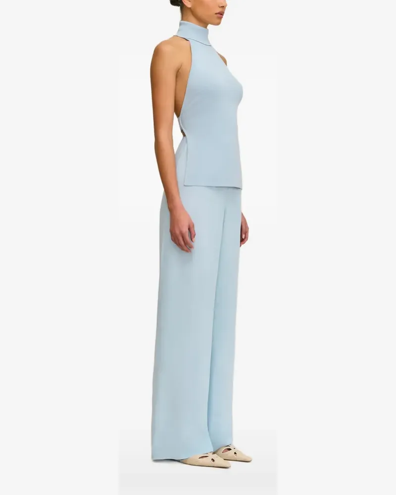 Cult Gaia Wake halterneck top - Blau Blau