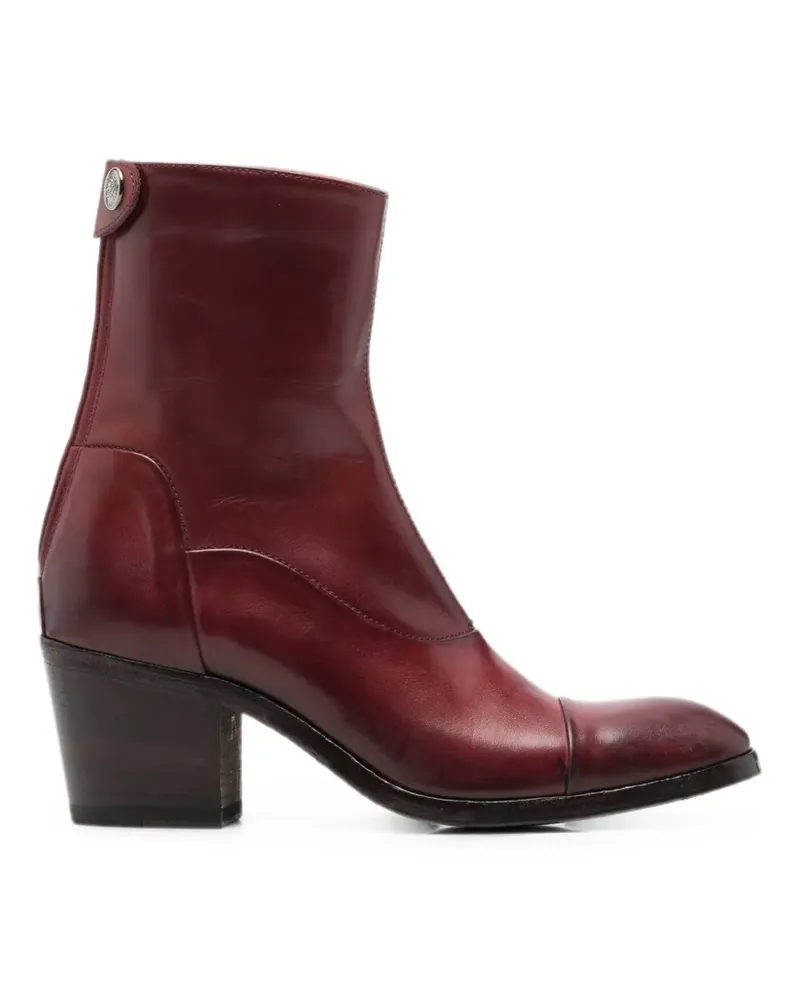 Alberto Fasciani rear-zip ankle boots - Rot Rot