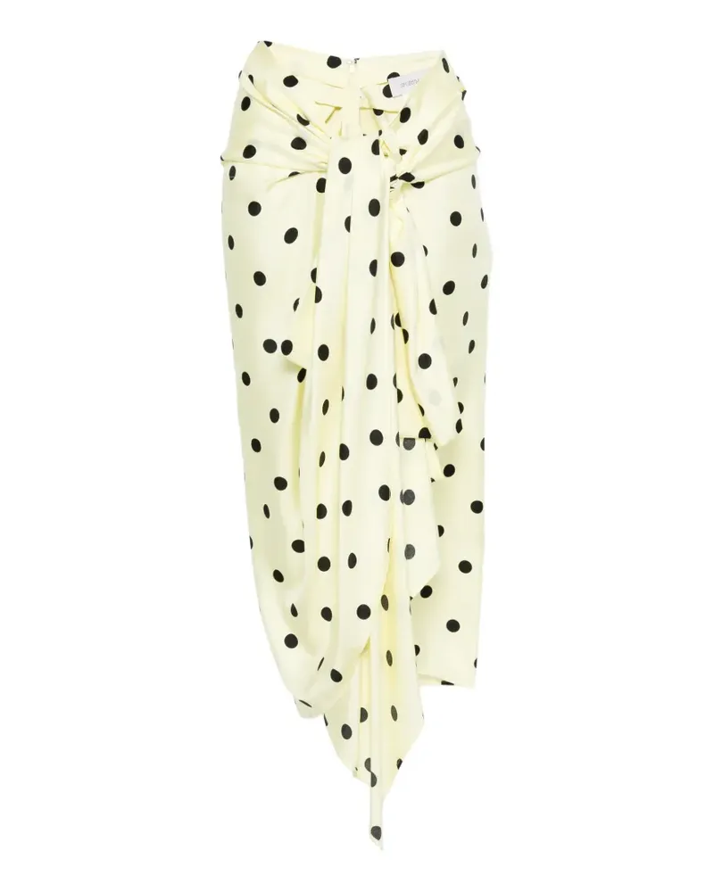 SPORTMAX Spxgentile polka-dot midi skirt - Gelb Gelb