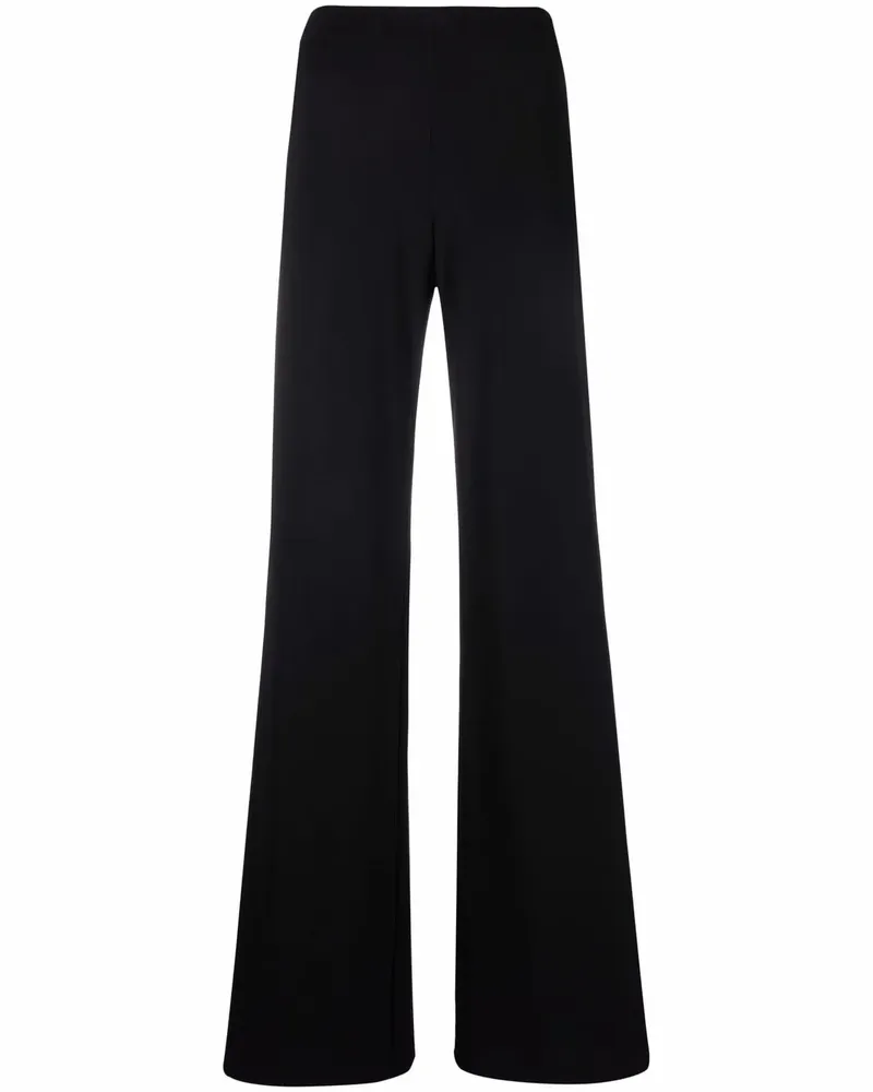Alberta Ferretti Schlaghose mit hohem Bund - Schwarz Schwarz