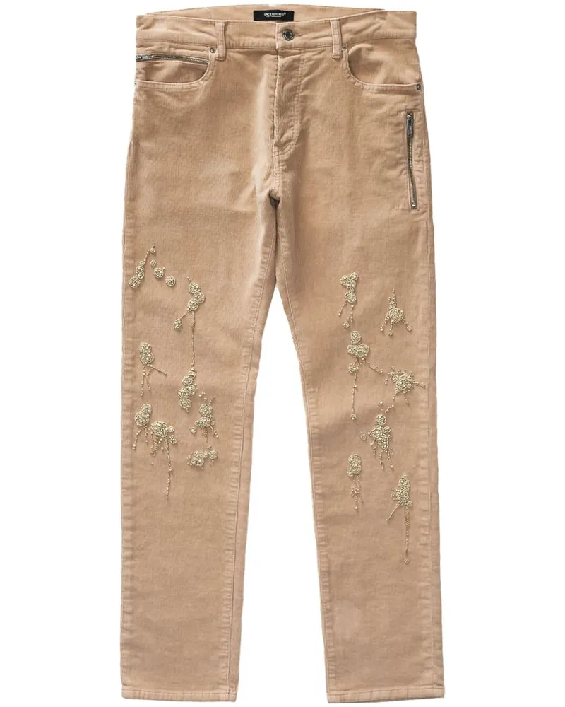 Undercover Schmale Hose mit Perlendetail - Nude Nude