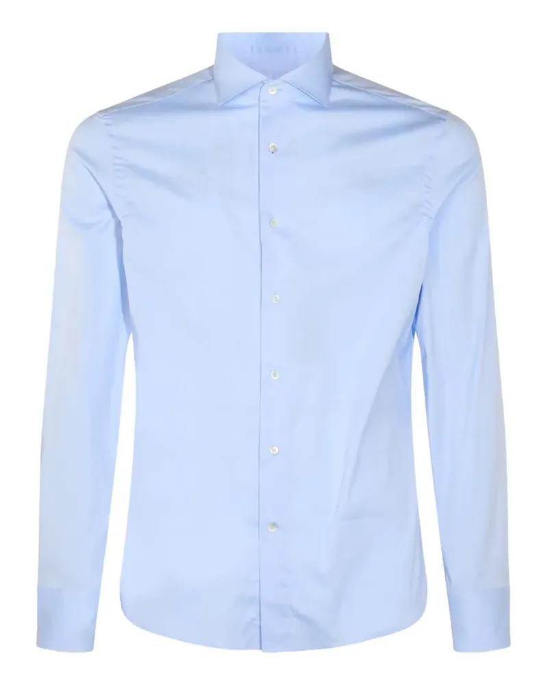 Canali Langärmeliges Hemd - Blau Blau