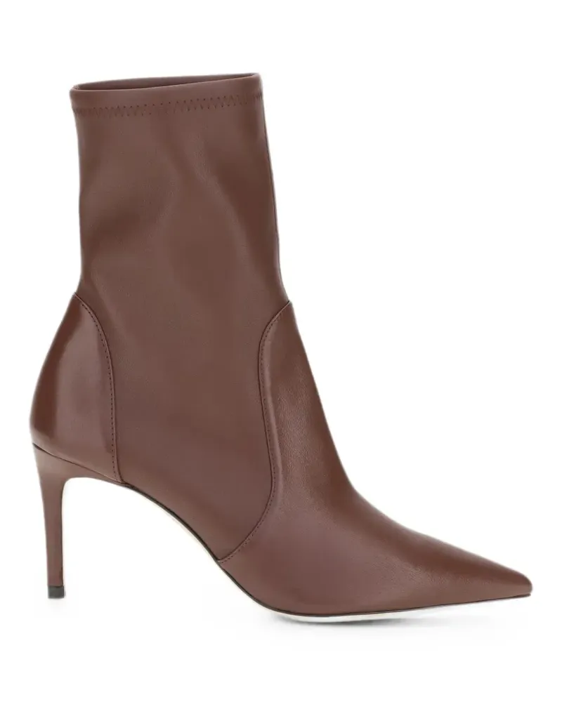 Stuart Weitzman Stuart Power pointed-toe ankle boots - Braun Braun