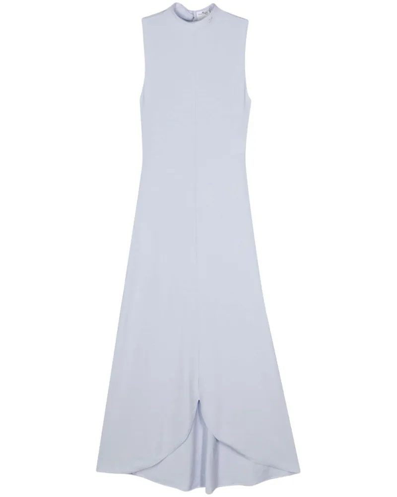 Courrèges Kleid mit Logo - Blau Blau