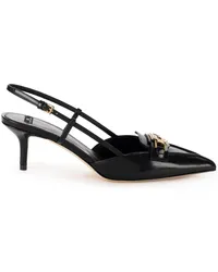 Elisabetta Franchi Horsebit Slingback-Pumps Schwarz